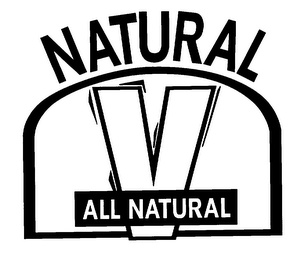NATURAL V ALL NATURAL logo