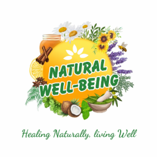 NATURAL WELL-BEING HEALING NATURALLY, LIVING WELL logo
