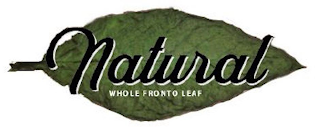 NATURAL WHOLE FRONTO LEAF logo