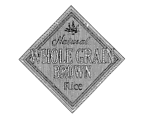 NATURAL WHOLE GRAIN BROWN RICE logo