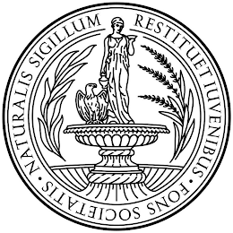 NATURALIS SIGILLUM RESTITUET IUVENIBUS FONS SOCIETATIS logo