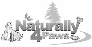 NATURALLY 4 PAWS logo