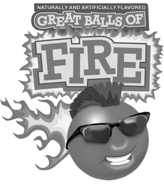 NATURALLY AND ARTIFICIALLY FLAVORED GREAT BALLS OF FIRE logo