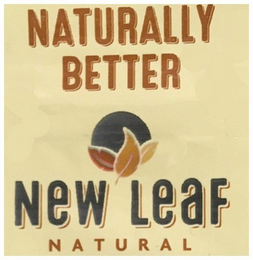 NATURALLY BETTER NEW LEAF NATURAL logo