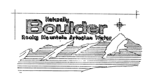 NATURALLY BOULDER ROCKY MOUNTAIN ARTESIAN WATER logo
