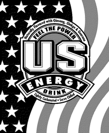 NATURALLY FLAVORED WITH GINSENG, GINKGO & GUARANA FEEL THE POWER DRINK LIGHTY CARBONATED SERVE CHILLED US ENERGY logo