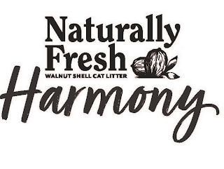 NATURALLY FRESH WALNUT SHELL CAT LITTER HARMONY logo