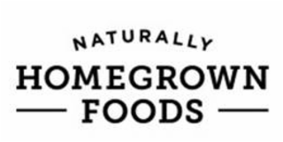 NATURALLY HOMEGROWN FOODS logo