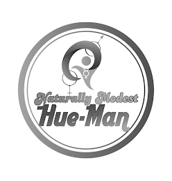 NATURALLY MODEST HUE-MAN logo