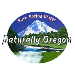 NATURALLY OREGON PURE SPRING WATER logo