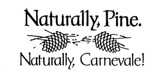 NATURALLY, PINE. NATURALLY, CARNEVALE! logo