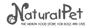 NATURALPET THE HEALTH FOOD STORE FOR DOGS AND CATS. logo