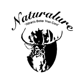 NATURALURE "ATTRACTS BETTER THAN CORN" logo