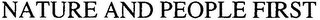 NATURE AND PEOPLE FIRST logo