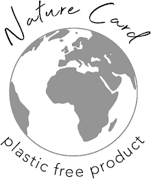 NATURE CARD PLASTIC FREE PRODUCT logo
