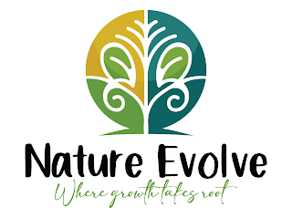 NATURE EVOLVE WHERE GROWTH TAKES ROOT logo