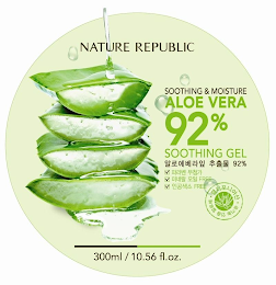 NATURE REPUBLIC SOOTHING & MOISTURE ALOE VERA 92% SOOTHING GEL logo