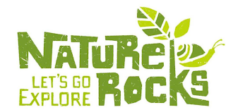 NATURE ROCKS LET'S GO EXPLORE logo
