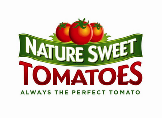 NATURE SWEET TOMATOES ALWAYS THE PERFECT TOMATO logo