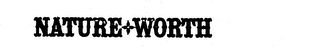 NATURE WORTH logo
