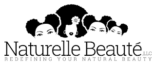 NATURELLE BEAUTÉ, LLC REDEFINING YOUR NATURAL BEAUTY logo