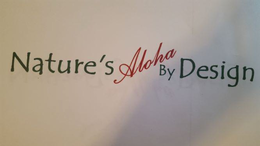 NATURE'S ALOHA BY DESIGN logo