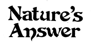 NATURE'S ANSWER logo