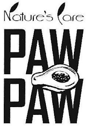 NATURE'S ARE PAW PAW logo