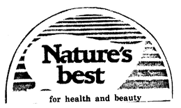 NATURE'S BEST FOR HEALTH AND BEAUTY logo