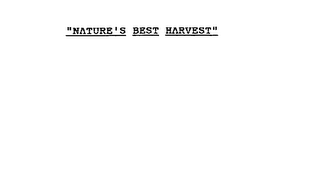 "NATURE'S BEST HARVEST" logo
