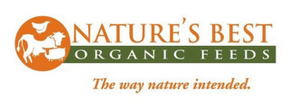 NATURE'S BEST ORGANIC FEEDS THE WAY NATURE INTENDED. logo