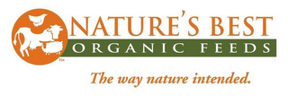 NATURE'S BEST ORGANIC FEEDS THE WAY NATURE INTENDED. logo