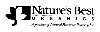 NATURE'S BEST ORGANICS A PRODUCT OF NATURAL RESOURCES RECOVERY, INC. logo