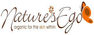 NATURE'S EGO ORGANIC FOR THE SKIN WITHIN logo