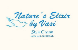 NATURE'S ELIXIR BY VASI SKIN CREAM 100% ALL NATURAL logo