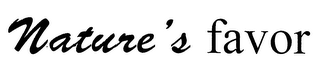 NATURE'S FAVOR logo