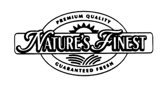 NATURE'S FINEST PREMIUM QUALITY GUARANTEED FRESH logo