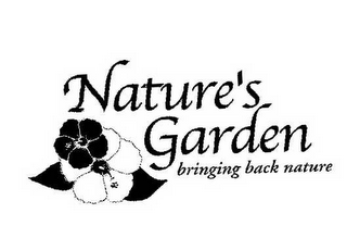NATURE'S GARDEN BRINGING BACK NATURE logo