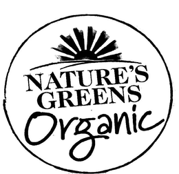 NATURE'S GREENS ORGANIC logo