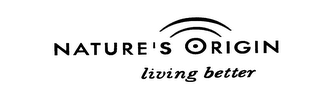 NATURE'S ORIGIN LIVING BETTER logo