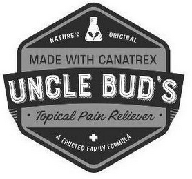 NATURE'S ORIGINAL MADE WITH CANATREX UNCLE BUD'S · TOPICAL PAIN RELIEVER · A TRUSTED FAMILY FORMULA logo