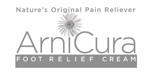NATURE'S ORIGINAL PAIN RELIEVER ARNICURA FOOT RELIEF CREAM logo