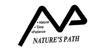 NATURE'S PATH .NATURE .TIME .PATIENCE logo