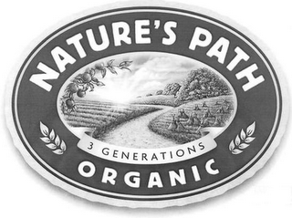 NATURE'S PATH ORGANIC 3 GENERATIONS logo