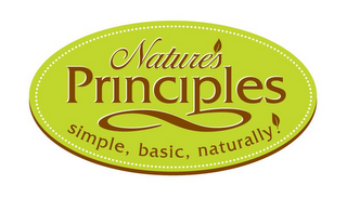 NATURE'S PRINCIPLES SIMPLE, BASIC, NATURALLY! logo