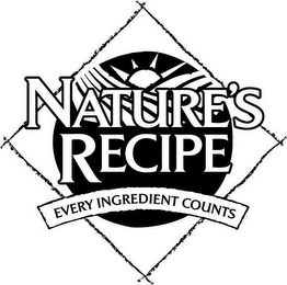 NATURE'S RECIPE EVERY INGREDIENT COUNTS logo