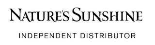 NATURE'S SUNSHINE INDEPENDENT DISTRIBUTOR logo