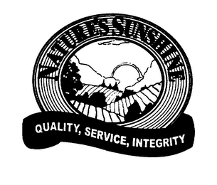 NATURE'S SUNSHINE QUALITY, SERVICE, INTEGRITY logo