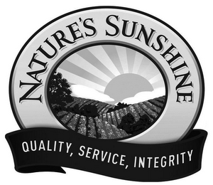 NATURE'S SUNSHINE QUALITY, SERVICE, INTEGRITY logo