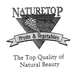 NATURETOP FRUITS & VEGETABLES THE TOP QUALITY OF NATURAL BEAUTY logo